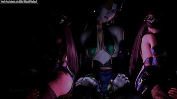 Kninebox 3d anime exile starry sky lin jingmei wu yao female on top... oh wow!