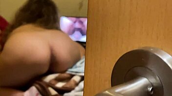 i caught my stepsister watching a porn video featuring a fat whore in a wet gangbang with double penetration