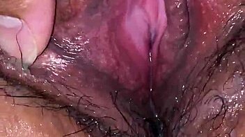 Latina Gf's Creamy Pussy Soaks While Fingered Tight