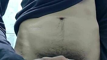 hot guy ends up masturbating his delicious penis homemade latina