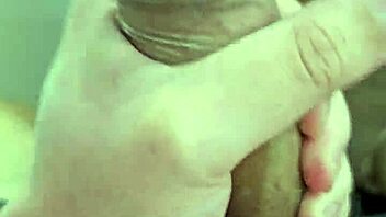 Jerking Off with Condom On Tight