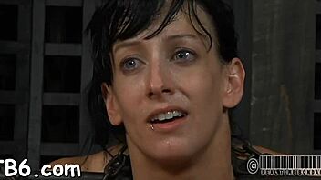 hey, this upside-down babe gets her teats clipped during intense hardcore banging!