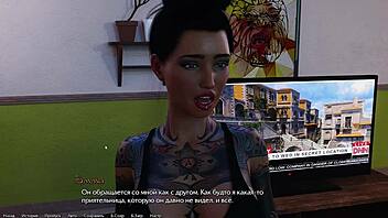 Beautiful women with great assets get down and dirty in a video game.