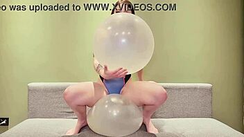 perverted d va rides giant balloons and talks dirty