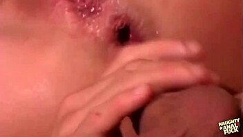 hung guy opens blonde's throat ass and pussy
