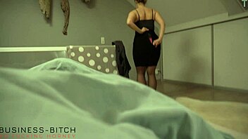 Boss gives his secretary a special treat after work – a unicorn ass plug.