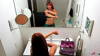 hey, redhead wife, cheating with your female boss in a hotel?