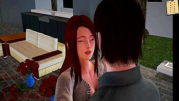 In My New Family Teen And Milf In Erotic Big Tits Scene