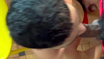 boy teaches swallowing big cock in hardcore gay scene