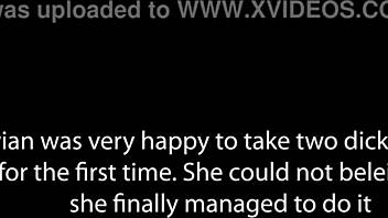 Brazilian blonde Vivian Lola tries first double anal with huge BBCs?