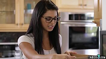 cute gina valentina's first encounter with five big cocks