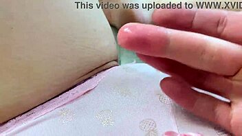 I stimulate my wet pussy with my wet panties to get an orgasm.