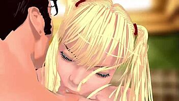 training day adventures with shiro and hotene in this 3d cartoon anime