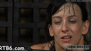 hey, this upside-down babe gets her teats clipped during intense hardcore banging!