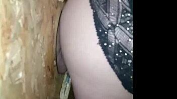 She sucks cock through the GLORY HOLE