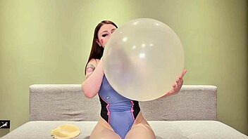 perverted d va rides giant balloons and talks dirty