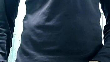 hot guy ends up masturbating his delicious penis homemade latina