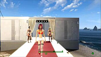 Stylish Fallout 4 Lingerie Fashion Show in Anime Hentai Style