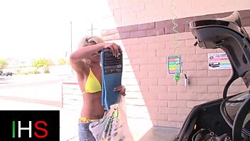 look at this milf riding that big cock with her big tits bouncing