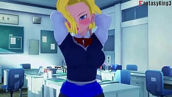 Android 18 And Videl Fuck Gohan In Dragon Ball Zex