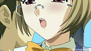 Big tits bounce while being groped in public in this cartoon hentai