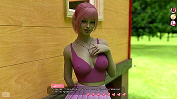 Helping the hot girls in a 3D cartoon game