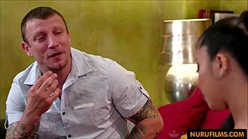 Counselor FUCKS Student in Oiled Nuru Massage Session!