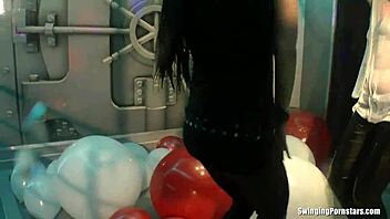 Blonde Chick Parties And Dances At The Night Club