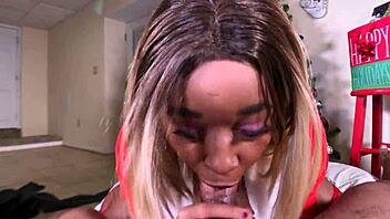 all nina rivera gives don whoe is a sloppy blowjob for christmas?