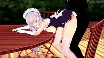 i get invited by belfast for lunch and fucking in azurlane pov