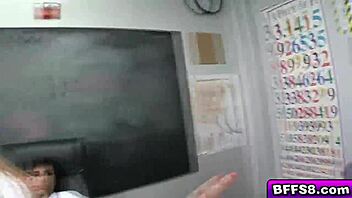 Teen blonde gets punished and enjoys it while being fucked by a big cock in a group