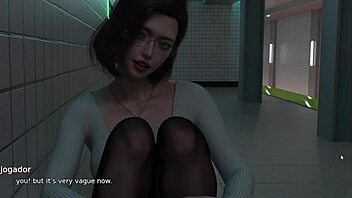 Shaved and fat woman gets horny on a train ride