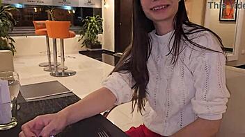 I MET an OLD FRIEND at the HOTEL and SHE INVITED me to her ROOM.