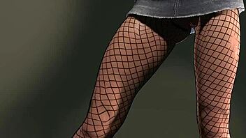 The Voyeur Bitch Shows Her Wet Pussy And Big Tits Outdoors To The Whore