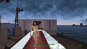 Stylish Fallout 4 Lingerie Fashion Show in Anime Hentai Style