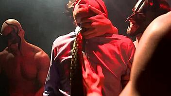 athletic hunks participate in intense anal assfucking orgy with blowjobs