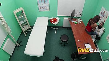 the patient really needs this prescription so the doctor fucks her in the hospital