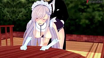 i get invited by belfast for lunch and fucking in azurlane pov