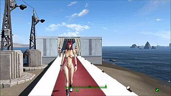 Stylish Fallout 4 Lingerie Fashion Show in Anime Hentai Style