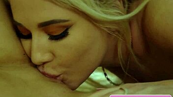 lovely blonde babes kayley gunner and savannah bond kissing on massage table 😘