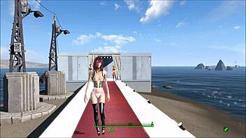 Stylish Fallout 4 Lingerie Fashion Show in Anime Hentai Style