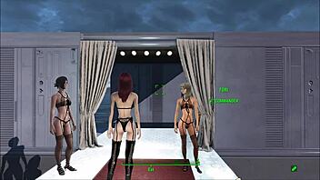 Stylish Fallout 4 Lingerie Fashion Show in Anime Hentai Style