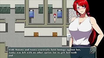 hot redhead does anal hidden with a man cheating on her boyfriend raiohgar asuka king of steel ep5 😈