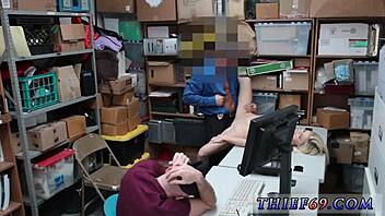 Watch the blonde tattooed police girl get caught with her suspect in HD