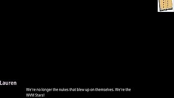 Boob flashing fun with John in cartoon porn video WVM33