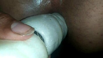 gay guy uses autoplacer dildo for solo fun