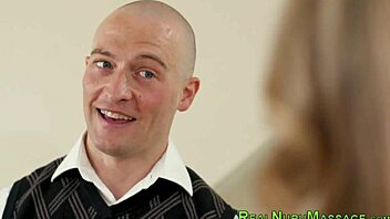 wet and messy busty masseuse gets facial after nuru massage. she loves big cock action!