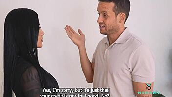 mariana martix seduces with deepthroat for loan