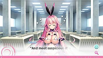 Big tits bouncing during Oppai Ero App Academy gameplay