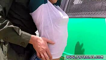 two teen 18+s share big cock with sneaky stripper.